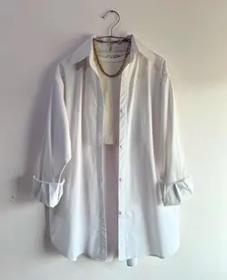 مانتو اسپرت تک جیب پوپلین کد557