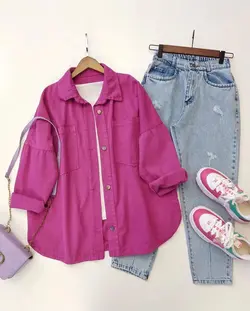 شومیز کتان لانگ کد738