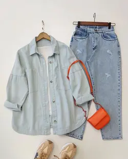 شومیز کتان لانگ کد738