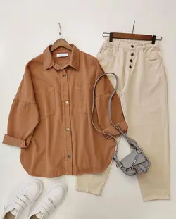 شومیز کتان لانگ کد738