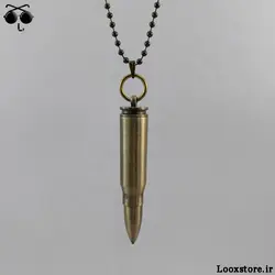 گردنبند فندک بنزینی با طرح فشنگ (گلوله)