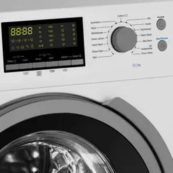 ماشین لباسشویی هایسنس 8 کیلویی سیلور مدل WFH8012DS