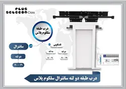 درب آریان سیستم رو تمام اتوماتیک سلکوم پلاس طبقه سانترال 100 دو لته