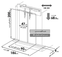 درب یاران تمام اتوماتیک کابین سانترال 90 دو لته