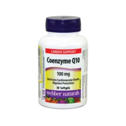 کپسول نرم کوآنزیم کیوتن ۱۰۰ میلی گرم وبر نچرالز ۳۰ عددی