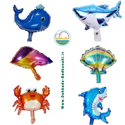 بادکنک فویلی آبزیان سایز کوچک