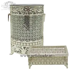 سطل و جادستمال ماهان مدل لیزری سیلور