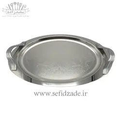 سینی پذیرایی استیل بیضی سلینا مدل موج کد 9241