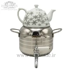 کتری و قوری استیل دستی لوکس دسته استیل 3 لیتری