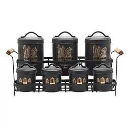 سرویس پاسماوری کاکتوس مشکی طلایی unique کد 8105