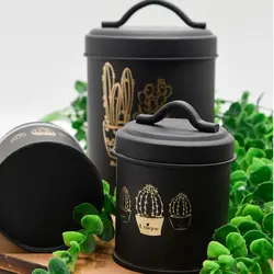 سرویس پاسماوری کاکتوس مشکی طلایی unique کد 8105