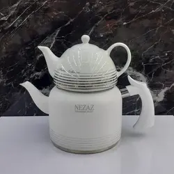 کتری و قوری نزاز کد 2406 سفید