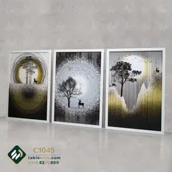 خرید مجموعه تابلو دکوراتیو سه عددی کد 1045 - تابلو آرا