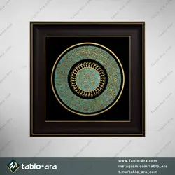 خرید تابلو معرق مولتی 50*50 سانت طرح علی بن موسی الرضا (ع) با قاب 650 - تابلو آرا