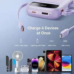 پاوربانک ۲۲.۵ واتی بیسوس مدل Baseus Qpow2 ظرفیت 20000 میلی آمپر