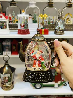 قوری بابانوئل چراغدار،دکوری کریسمس