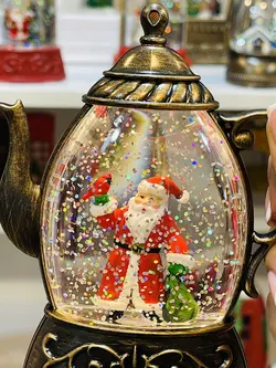 قوری بابانوئل چراغدار،دکوری کریسمس