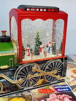 موزیک باکس قطار آدم برفی کریسمس،چرخشی