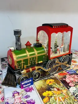 موزیک باکس قطار آدم برفی کریسمس،چرخشی