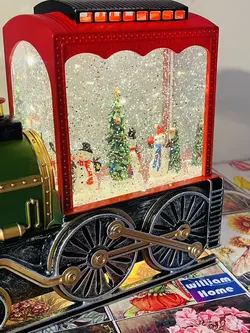 موزیک باکس قطار آدم برفی کریسمس،چرخشی