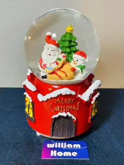 گوی موزیکال کریسمس،سایز متوسط7297-8-A