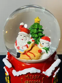 گوی موزیکال کریسمس،سایز متوسط7297-8-A