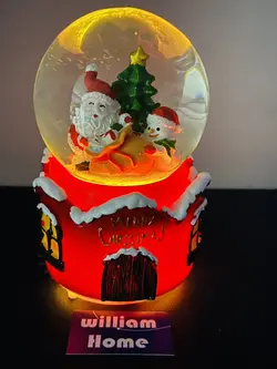 گوی موزیکال کریسمس،سایز متوسط7297-8-A