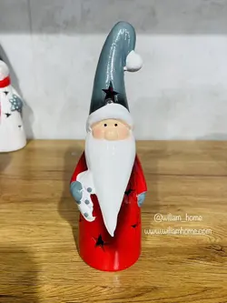 دکوری چراغدار بابانوئل و آدم برفی کریسمس بزرگ