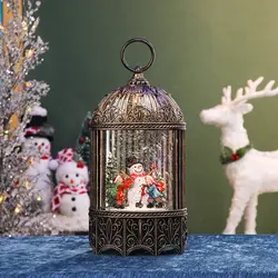 موزیک باکس فانوس آدم برفی،طرح قفس