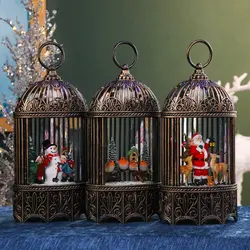 موزیک باکس فانوس آدم برفی،طرح قفس