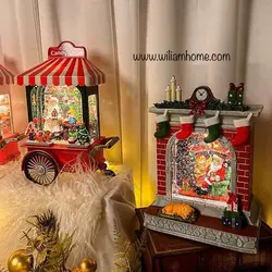 موزیک باکس شومینه بابانوئل کریسمس