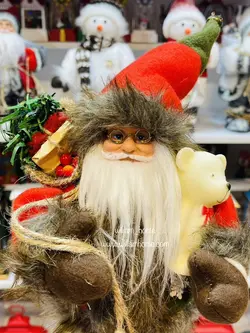 بابانوئل رقصان موزیکال ،قرمز عروسک دار