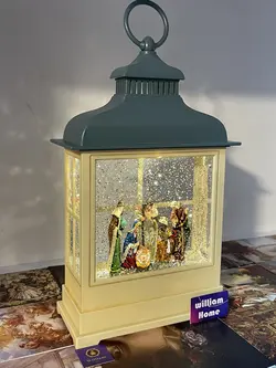 فانوس موزیکال ولادت مسیح و مجوسان،آبی