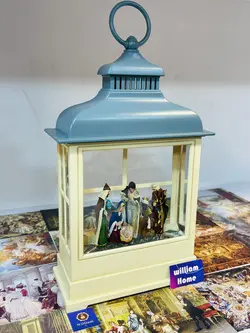 فانوس موزیکال ولادت مسیح و مجوسان،آبی