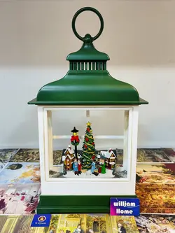 فانوس موزیکال دهکده کریسمس،سبز
