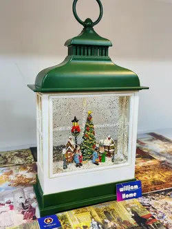 فانوس موزیکال دهکده کریسمس،سبز