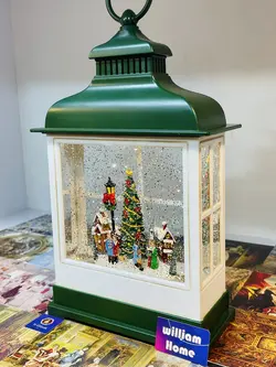 فانوس موزیکال دهکده کریسمس،سبز
