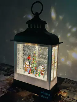 فانوس موزیکال دهکده کریسمس،سبز