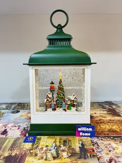 فانوس موزیکال دهکده کریسمس،سبز