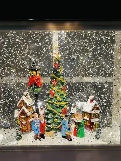 فانوس موزیکال دهکده کریسمس،سبز