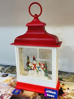 فانوس موزیکال آدم برفی ها، قرمز