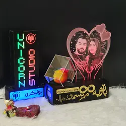 باکس گل رز جاودان مدل مرکب مشکی