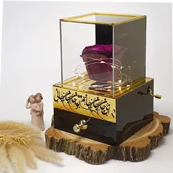 باکس گل رز جاودان مدل راک