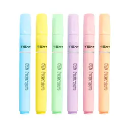 ماژیک هایلایتر پاستیلی هرون بسته 6 عددی