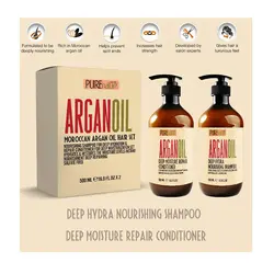 پک شامپو و ماسک مو پیور نیچر Pure Nature (فاقد سولفات، با آبکشی)مدل آرگان