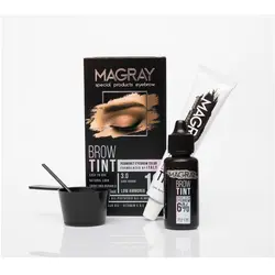 کیت رنگ ابرو حرفه ای ماگرای شماره 9.1 رنگ خاکستری خیلی روشن