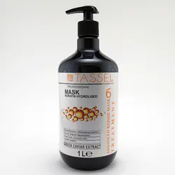ماسک مو مناسب موهای رنگ شده،آسیب دیده و کراتین شده خاویار تاسل 1000 میل