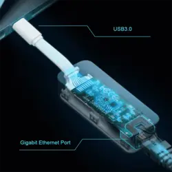 آداپتور تی پی لینک USB 3.0 Type-C به RJ45 Gigabit Ethernet مدل UE300C - فروشگاه ابزارجو