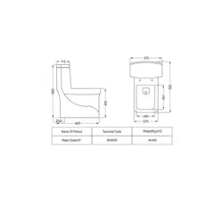 توالت فرنگی مروارید مدل کرون - فروشگاه رها