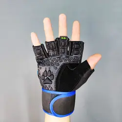 دستکش بدنسازی مردانه مچبنددار حرفه ای NO PAIN